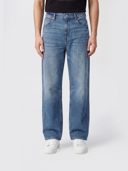 Mount Wide-Leg Jeans 7 For All Mankind in Cotton Denim with Five Pockets