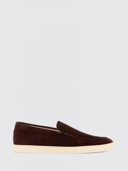 Brunello Cucinelli Suede Calfskin Loafers with Rubber Sole