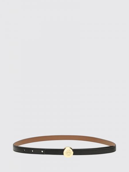 Tory Burch Romy Reversible Leather Belt with Double T Buckle