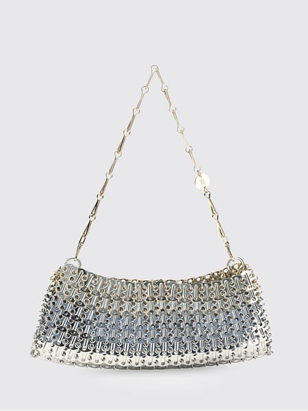 Iconic Skyline 1969 Silver Metal Mesh Shoulder Bag Rabanne