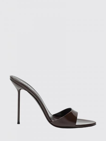 Lidia Patent Leather Mules Paris Texas with High Stiletto Heel