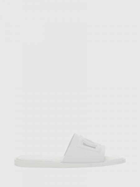 Dolce & Gabbana Rubber Slides with Carved DG Monogram