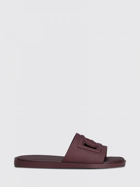 DOLCE & GABBANA DGモノグラム彫刻 ラバースライドサンダル