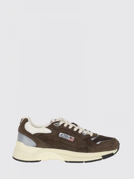 Autry Hyperway Bicolour Leather and Mesh Low-Top Sneakers