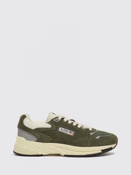 Autry Hyperway Bicolour Leather and Mesh Low-Top Sneakers