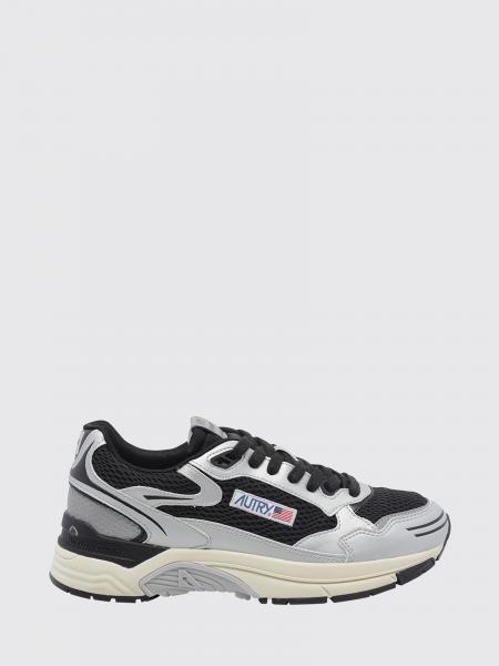 Autry Hyperway Bicolour Leather and Mesh Low-Top Sneakers