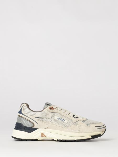 Autry Hyperway Bicolour Leather and Mesh Low-Top Sneakers
