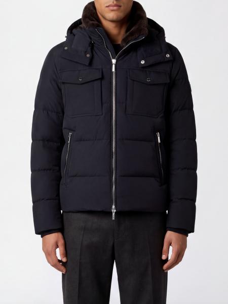 Chaqueta de plumas Alarick-KN Moorer de lana y cachemira con capucha desmontable