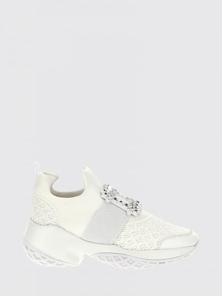 Viv' Run Scuba Fabric Slip-On Sneakers Roger Vivier with Crystal Buckle
