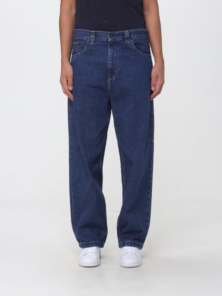 Brandon Mid-Rise Wide-Leg Five-Pocket Jeans Carhartt WIP in Cotton Denim