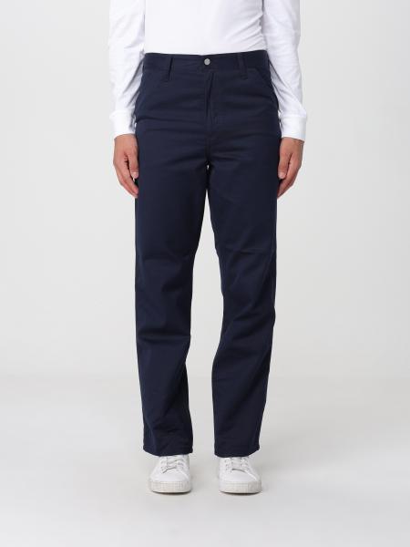 Carhartt WIP Simple Wide-Leg Cotton-Blend Trousers with Rear Logo