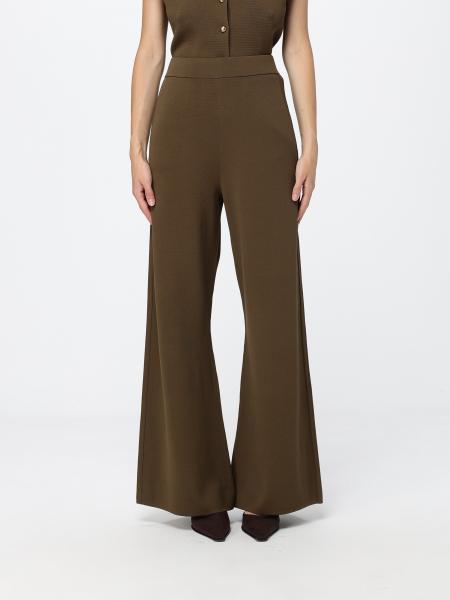 Pantalón ancho Max Mara de punto de lana con cintura alta