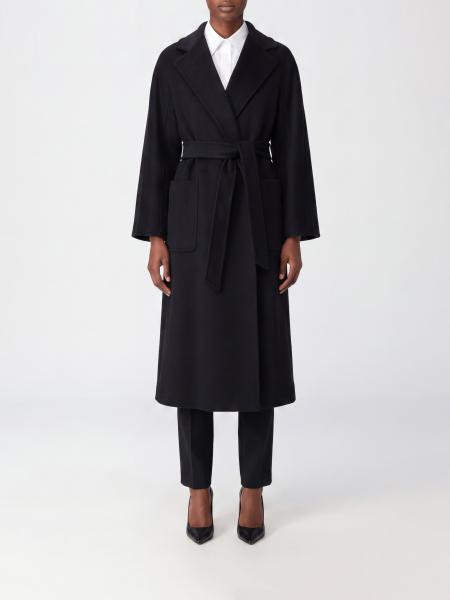 Langer Bademantel-Wollmantel Ludmilla Max Mara aus Kaschmir mit Gürtel