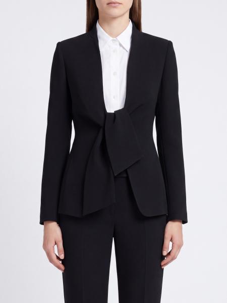 Slim Fit Short Cady Blazer Max Mara with Tie Fastening