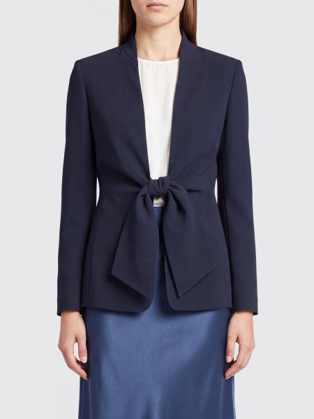 Slim Fit Short Cady Blazer Max Mara with Tie Fastening