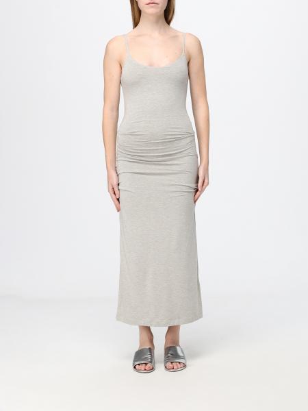 Toteme U-Neck Slim Fit Jersey Midi Sheath Dress with Thin Straps