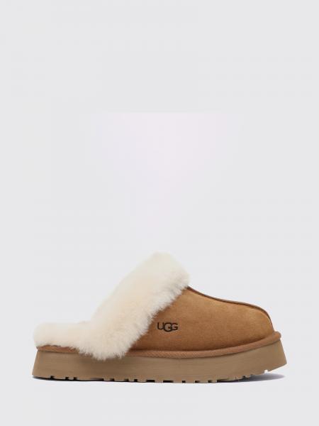 UGG 디스켓 스웨이드 뮬 시어링 안감
