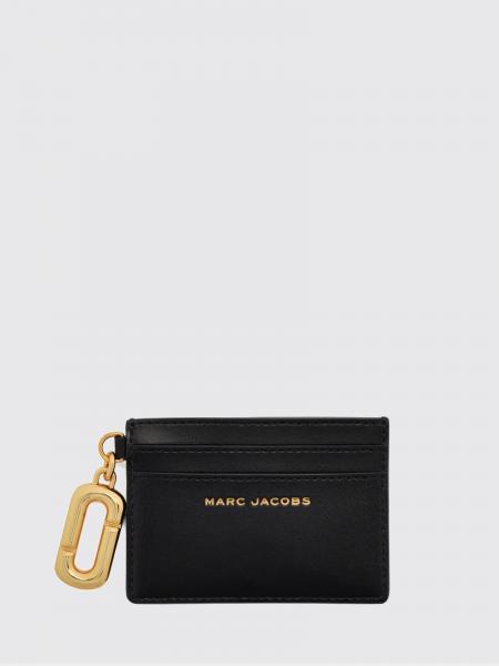 Marc Jacobs Flat Leather Card Holder with Double J Logo