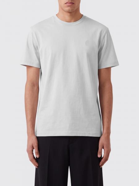 Camiseta de cuello redondo McQueen de algodón con logotipo tono sobre tono