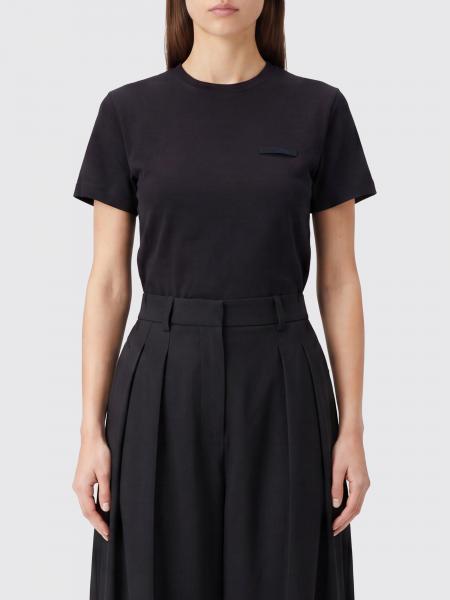 Kurzärmeliges T-Shirt Jacquemus aus Stretch-Baumwolle mit Rundhalsausschnitt