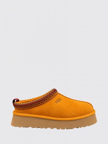 Mules Tazz II UGG en cuir suédé avec semelle plateforme et coutures contrastantes