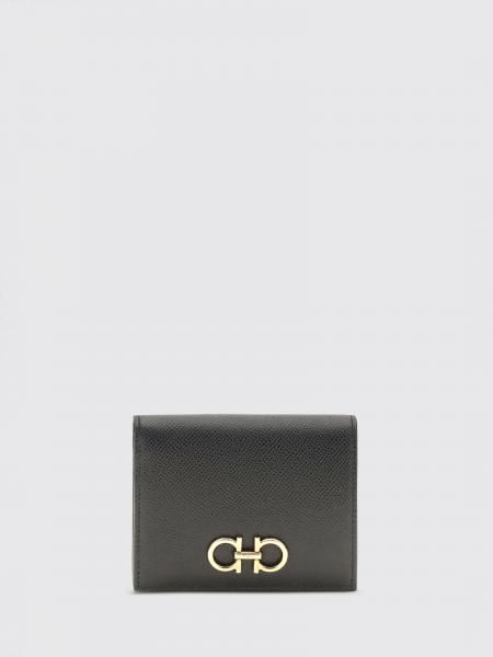 Gancini Bifold Wallet Ferragamo in Calf Leather with Coin Pocket