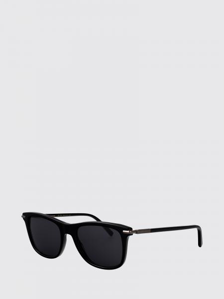 Ferragamo Rectangular Frame Aviator Sunglasses in Acetate with Dark Lenses