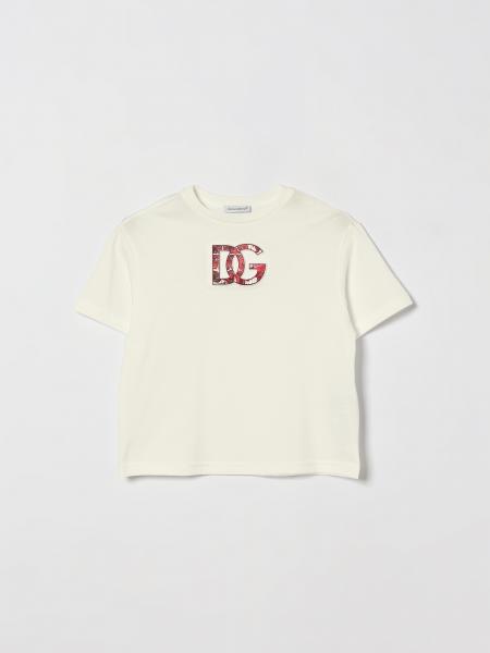 Dolce & Gabbana Boy's DG Monogram Print Cotton T-Shirt