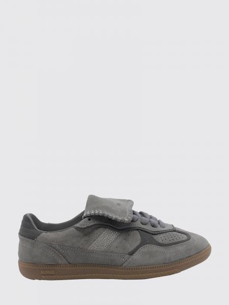 TB.490 Alohas Two-Tone Suede Sneakers with Laminated Logo