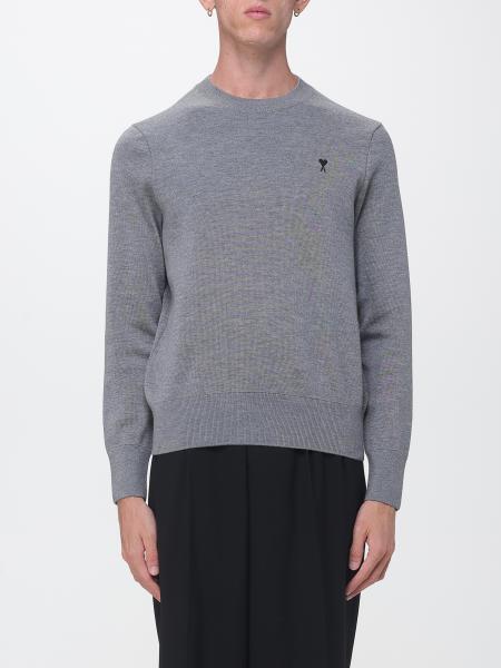 Wollpullover AMI PARIS mit Rundhalsausschnitt und Ami de Coeur-Logostickerei