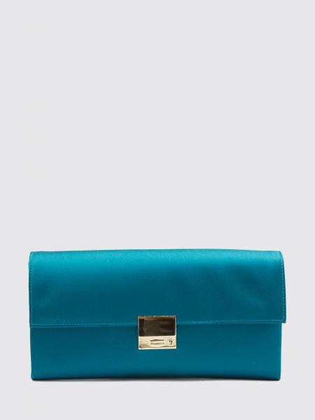 Rectangular Silk Clutch TOM FORD with Metallic Snap Closure and Engraved Logo