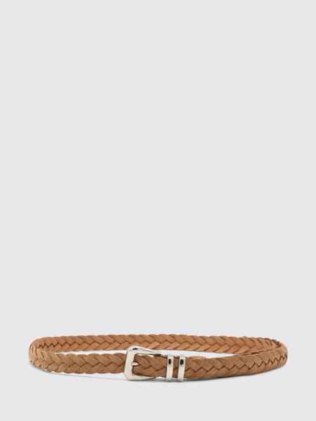 Braided Suede Calfskin Belt Brunello Cucinelli