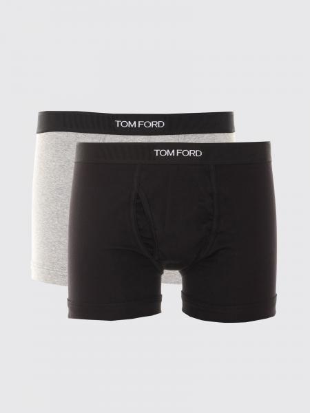 Set of Two Tom Ford Stretch-Cotton Boxer Briefs with Logo Waistband