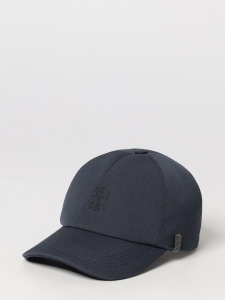 Brunello Cucinelli Cotton Twill Baseball Cap with Monili Embellishment