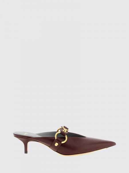 Balenciaga City Studded Calfskin Mules with Medium Stiletto Heel