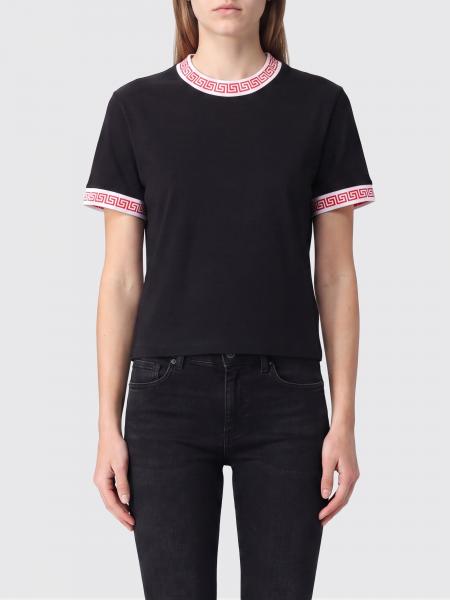 Versace Greca Print Crew-Neck Cotton T-Shirt
