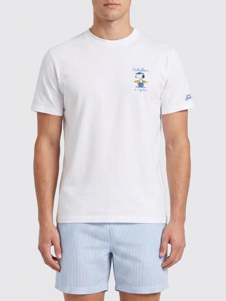 Crewneck T-shirt MC2 Saint Barth in Cotton with Graphic and Slogan Print
