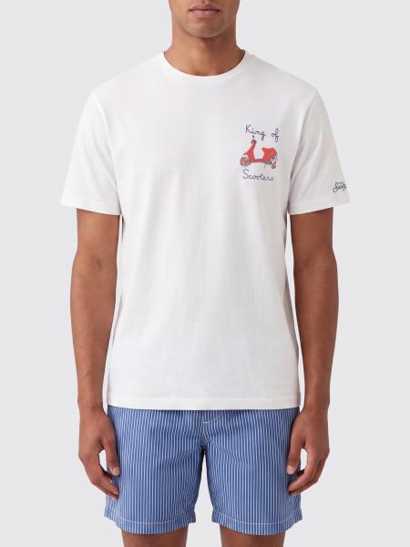 Crewneck T-shirt MC2 Saint Barth in Cotton with Graphic and Slogan Print