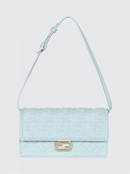Tube Fendi Mini Wallet on Chain Bag in Calfskin Leather with FF Monogram