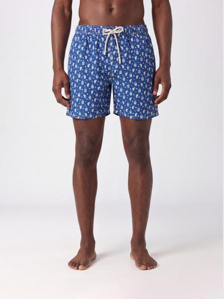 Graphic Print Swim Shorts MC2 Saint Barth with Drawstring Waist