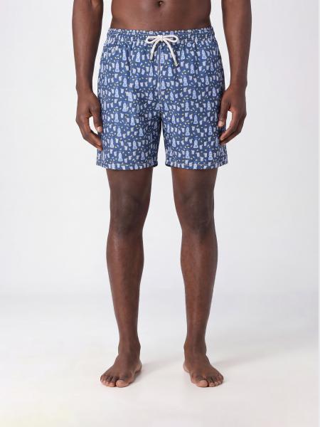 Graphic Print Swim Shorts MC2 Saint Barth with Drawstring Waist