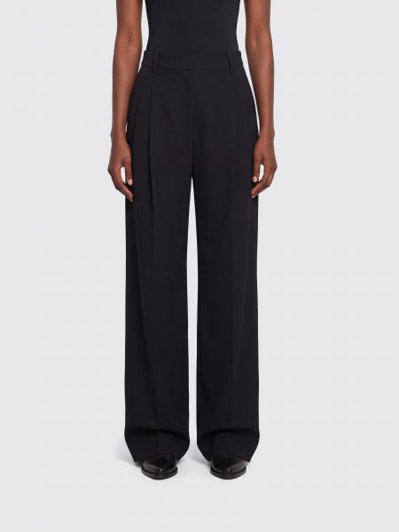 Pantaloni palazzo a vita alta Stella McCartney in lana con pince