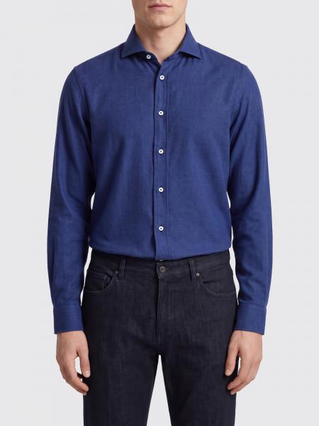 French Collar Cotton Shirt Brunello Cucinelli with Long Sleeves