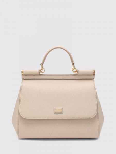 Sicily Grained Calfskin Leather Handbag Dolce & Gabbana with Shoulder Strap
