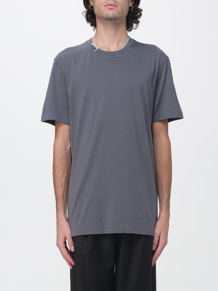 Dolce & Gabbana Contrast Logo and Trim Cotton T-Shirt