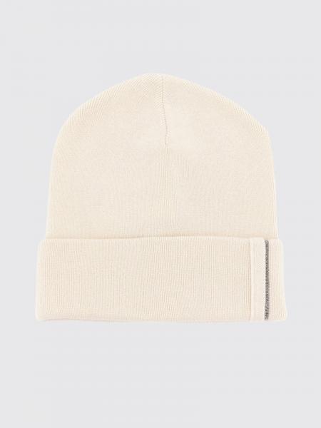 Brunello Cucinelli Cuffed Pure Cashmere Beanie with Monili Embellishment