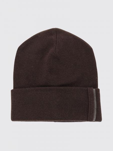 Brunello Cucinelli Cuffed Pure Cashmere Beanie with Monili Embellishment