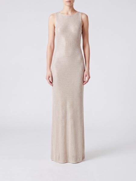 Langes schulterfreies Abendkleid Twenty Fourhaitch aus Stretch-Baumwolle