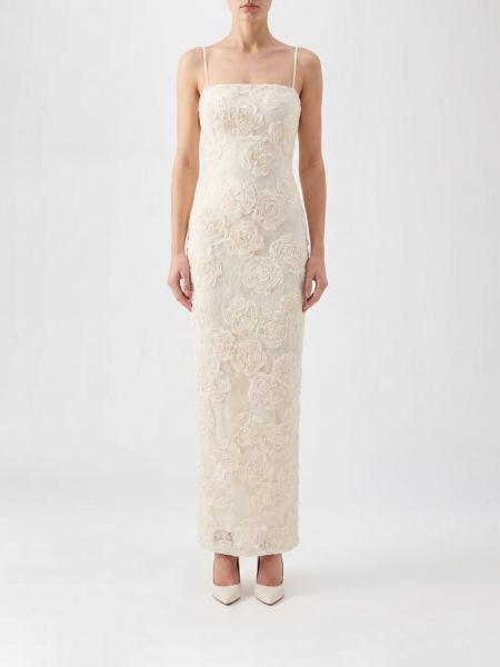 Off-the-Shoulder Long Ceremony Gown ROTATE with Floral Details