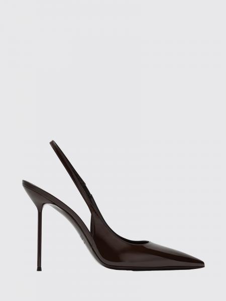 Lidia Patent Leather Slingback Pumps Paris Texas with High Heel